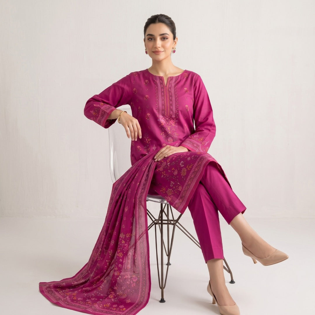 Unstitched Digital Print Lawn 3 Piece Un-stitched