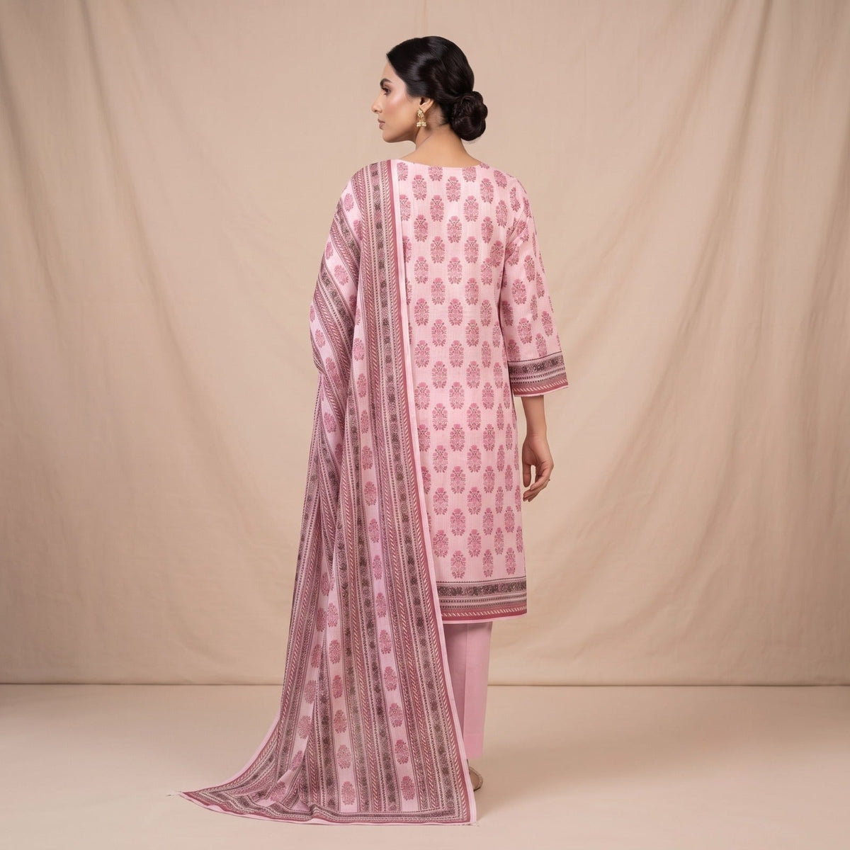 Unstitched Digital Printed Lawn 3 Piece UN_STITCHED