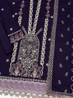 Unstitched Motifz Dhanak 3-Piece Suit, Design